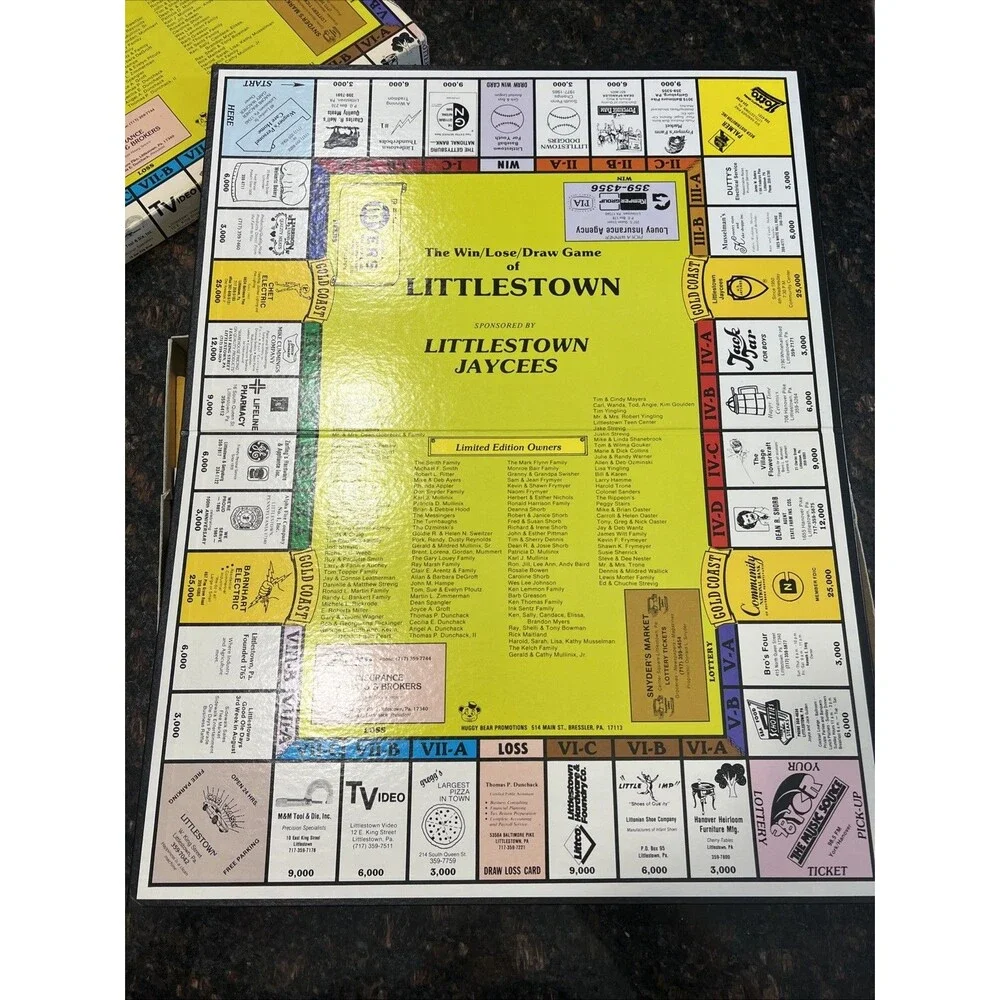 The Win/Lose/Draw Game of Littlestown | Pennsylvania | Board Game